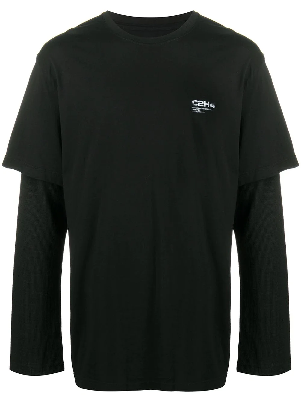 layered logo print T-shirt - 1