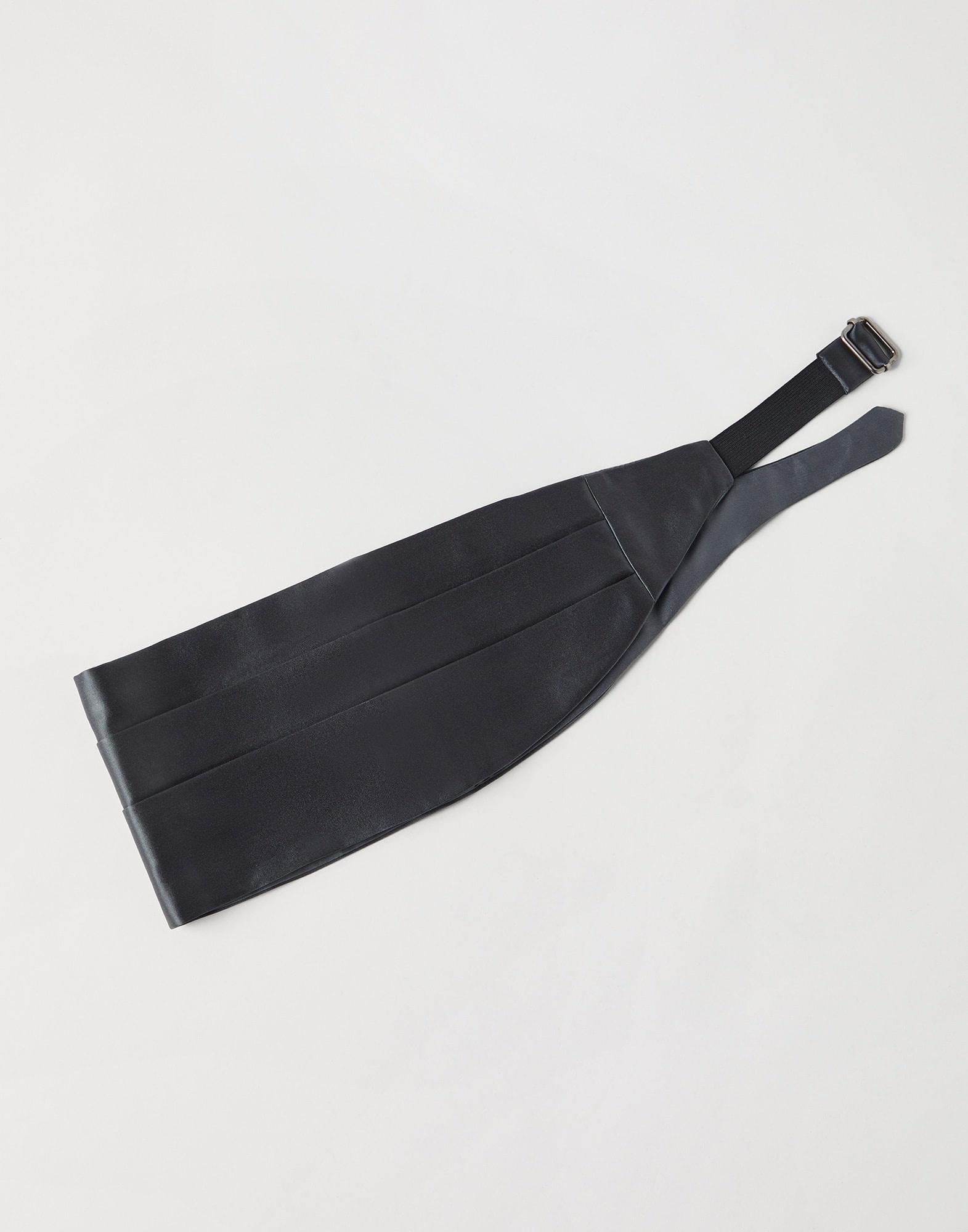 Cotton and silk satin cummerbund - 1