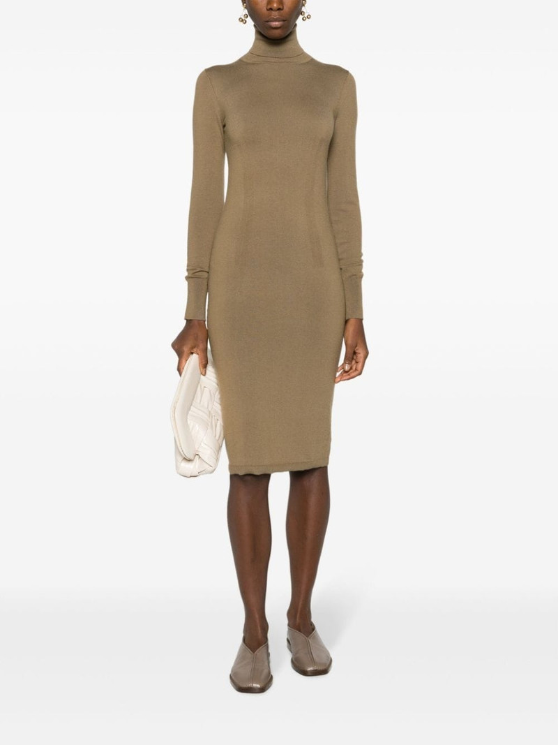 JOSEPH roll-neck knitted midi dress outlook