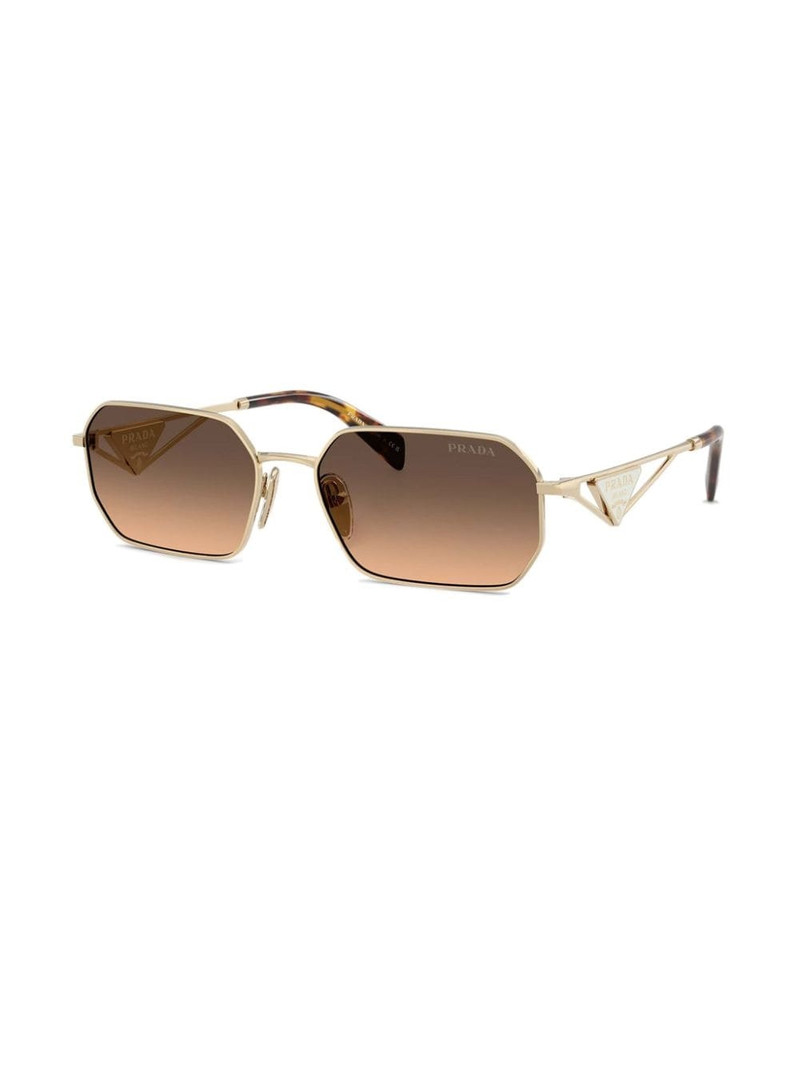 Prada gradient rectangle-shape sunglasses outlook