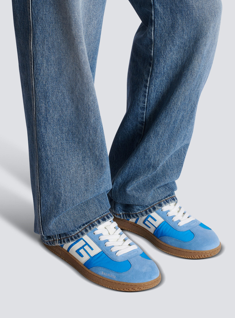 Balmain Balmain Swan trainers in leather, suede and nylon outlook