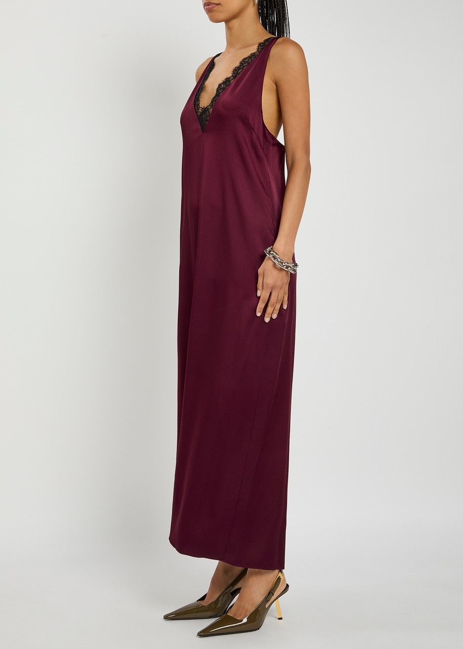Stella Mccartney Satin Maxi Slip Dress - 2