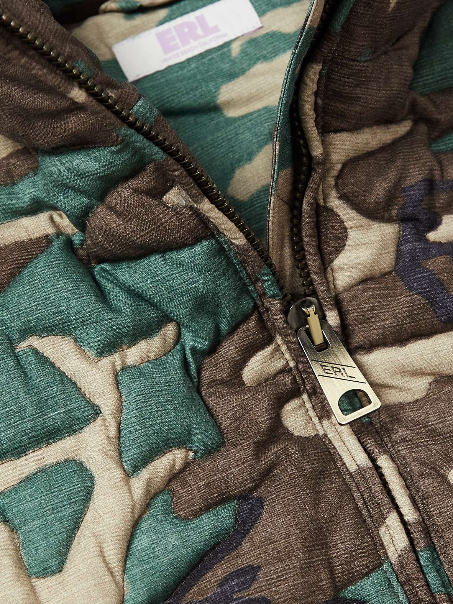 Quilted Camouflage-Print Cotton Down Jacket - 5