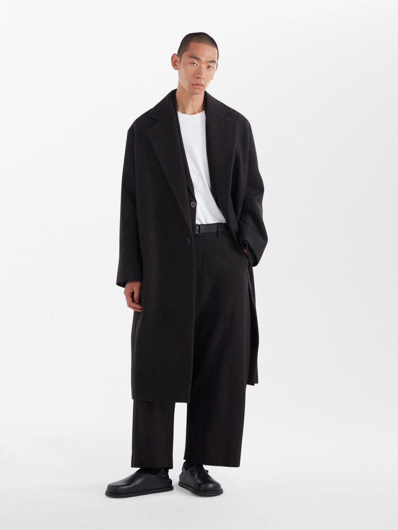 “あた”STUDIO NICHOLSON ノッチコート 黒 Studio Nicholson Notch Coat | REVERSIBLE