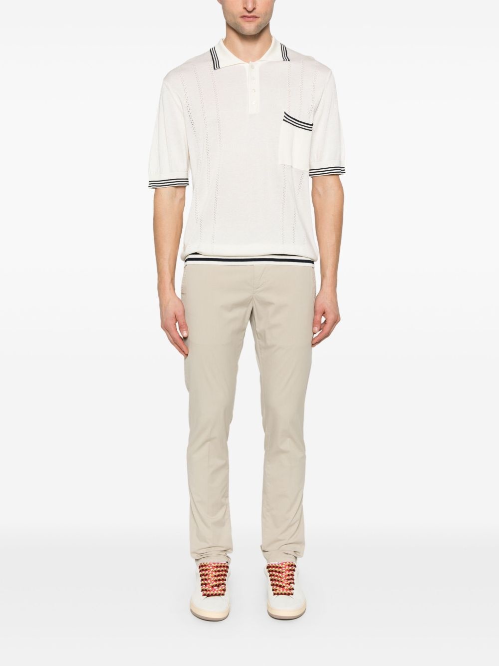 knitted polo shirt - 2