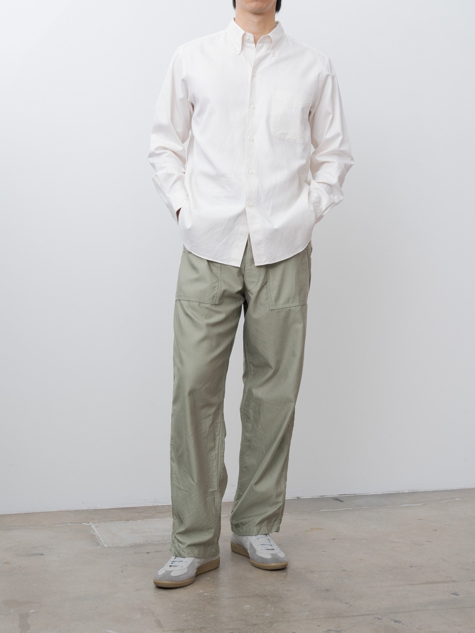 Polo Collar Shirt - Ecru - 3