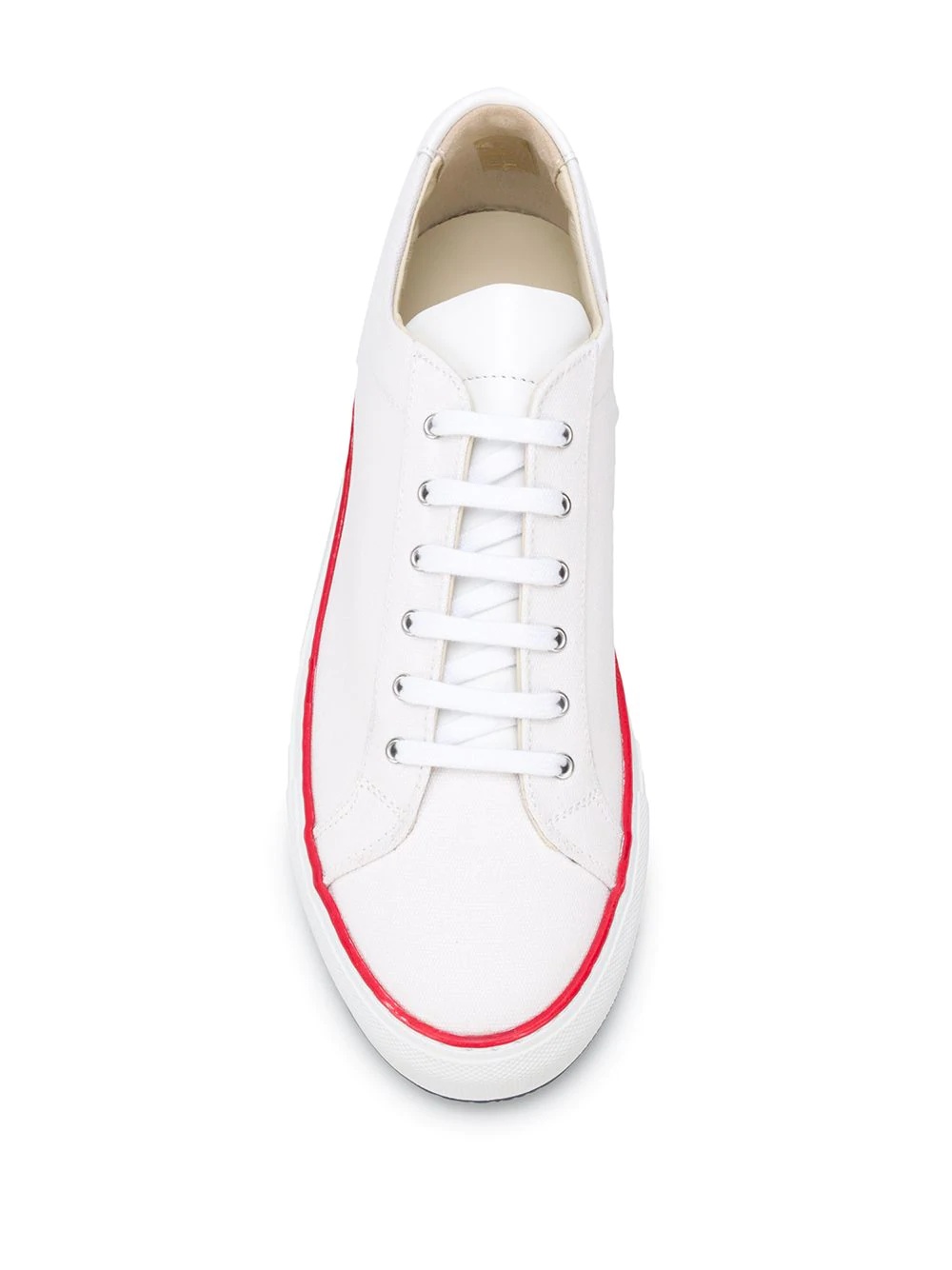 Achilles contrast trim lace-up sneakers - 4