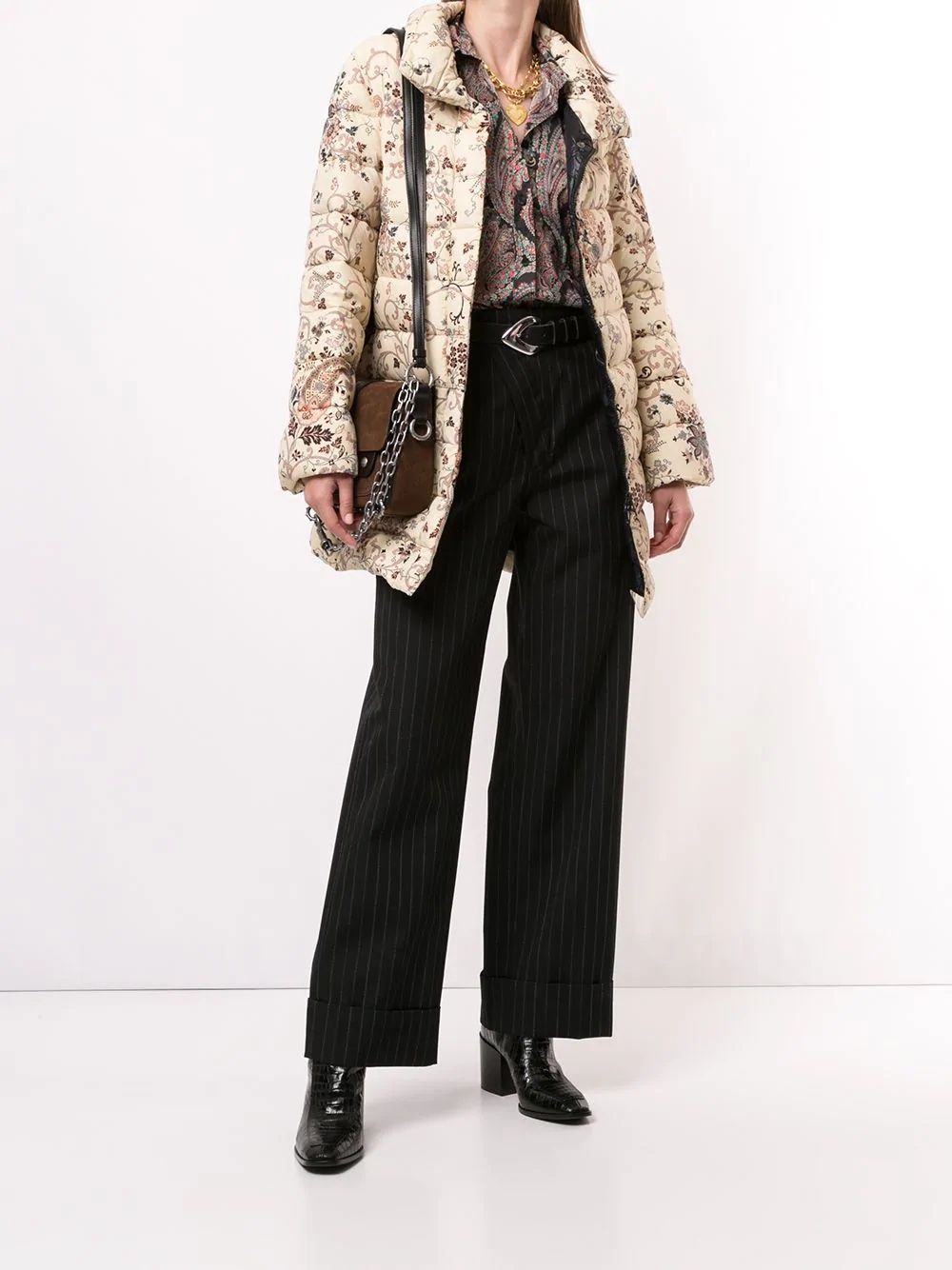 paisley-print puffer jacket - 2