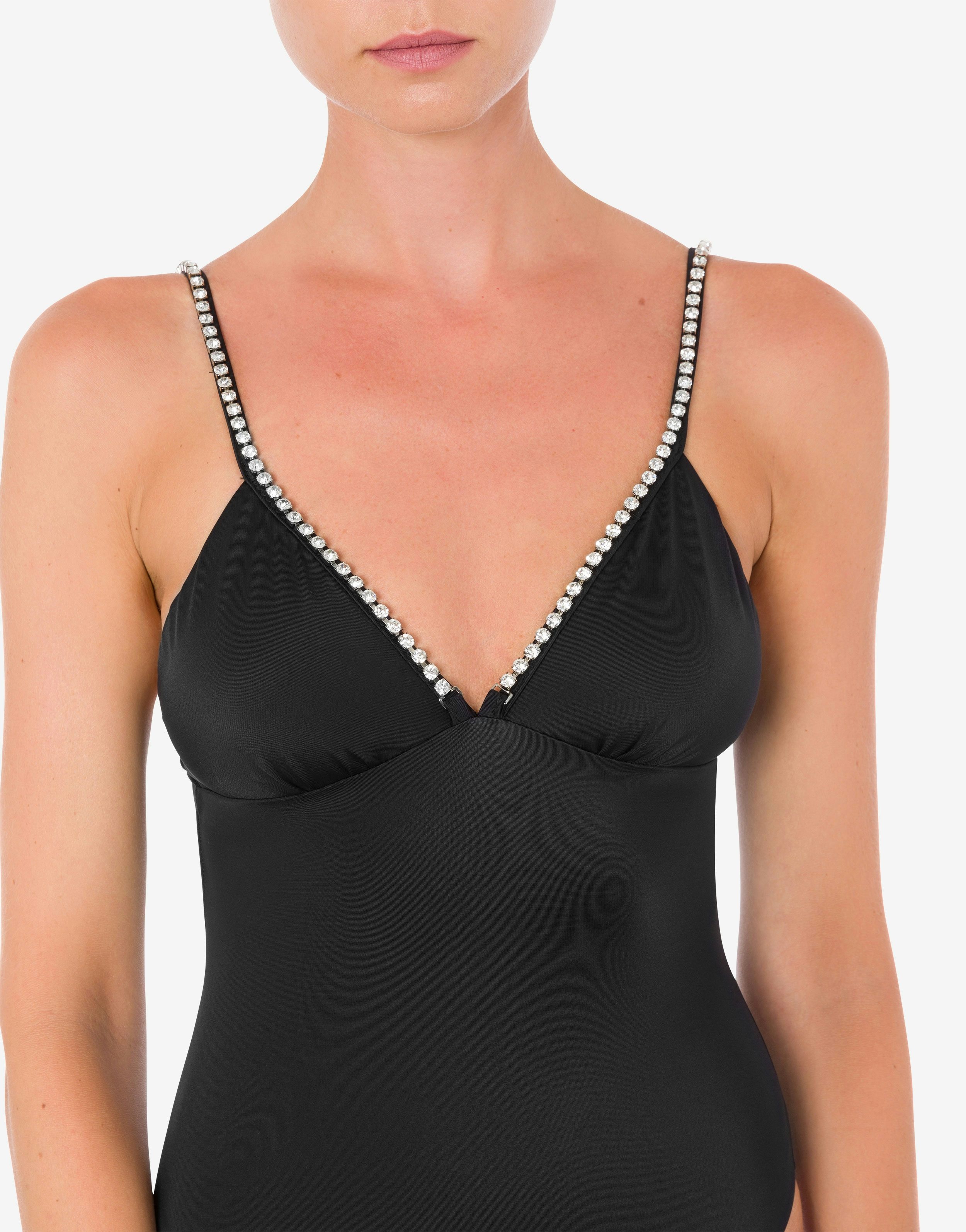 SWIMSUIT SHINY SILVER LOGO - 4