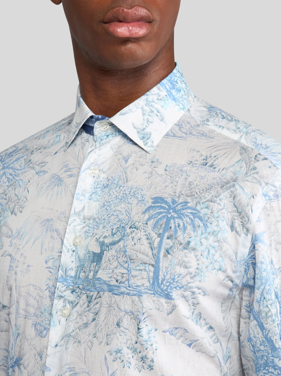 SAFARI-PRINT COTTON SHIRT - 3