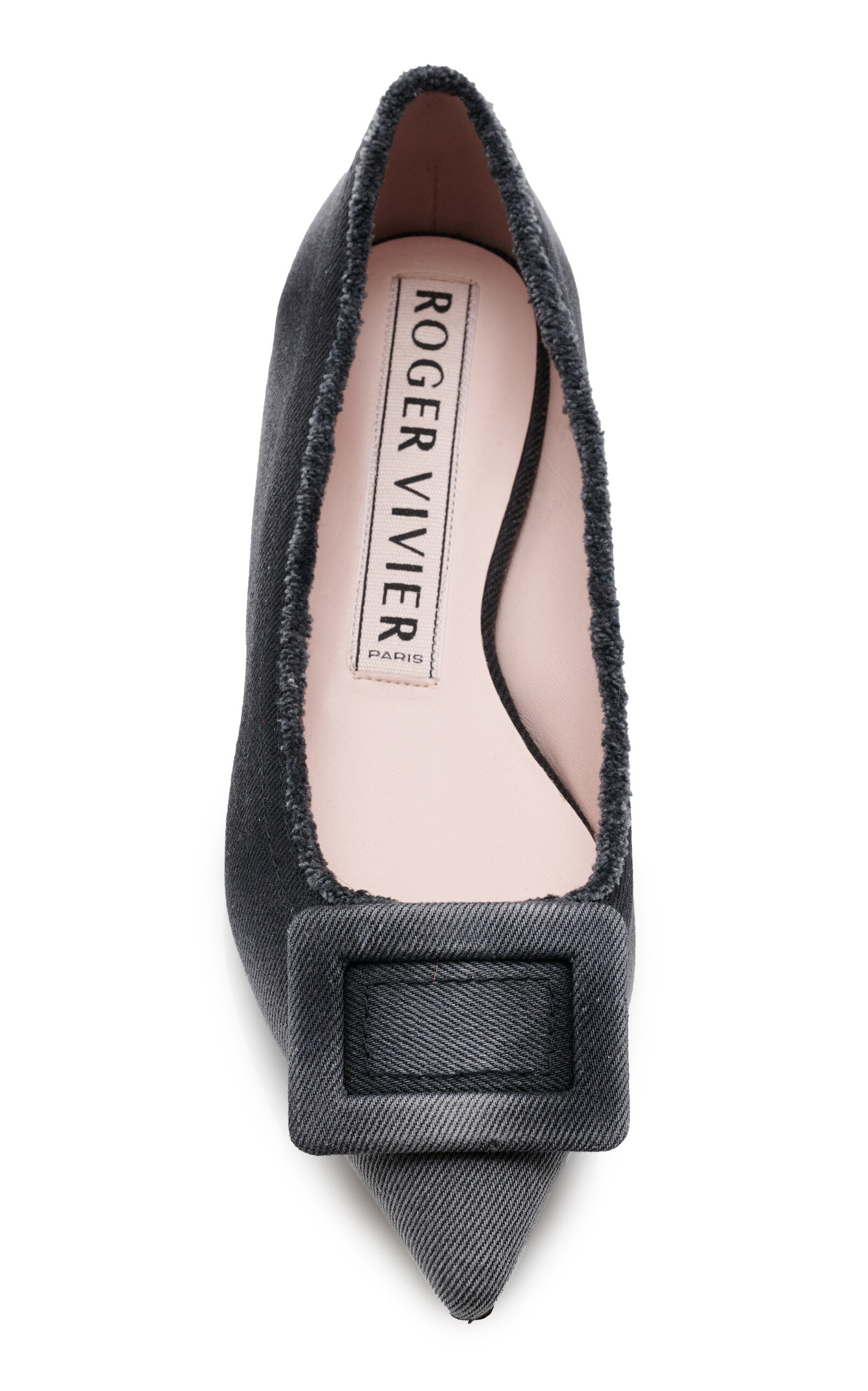 Gommettine Raw Edge Denim Flats black - 3