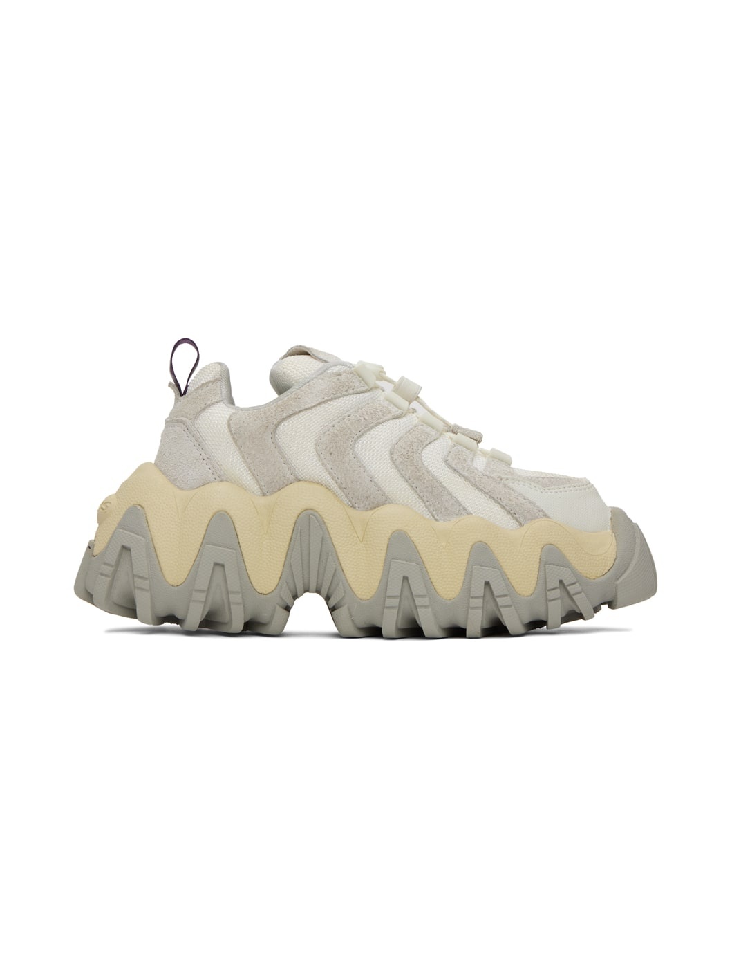White & Gray Halo Sneakers - 1