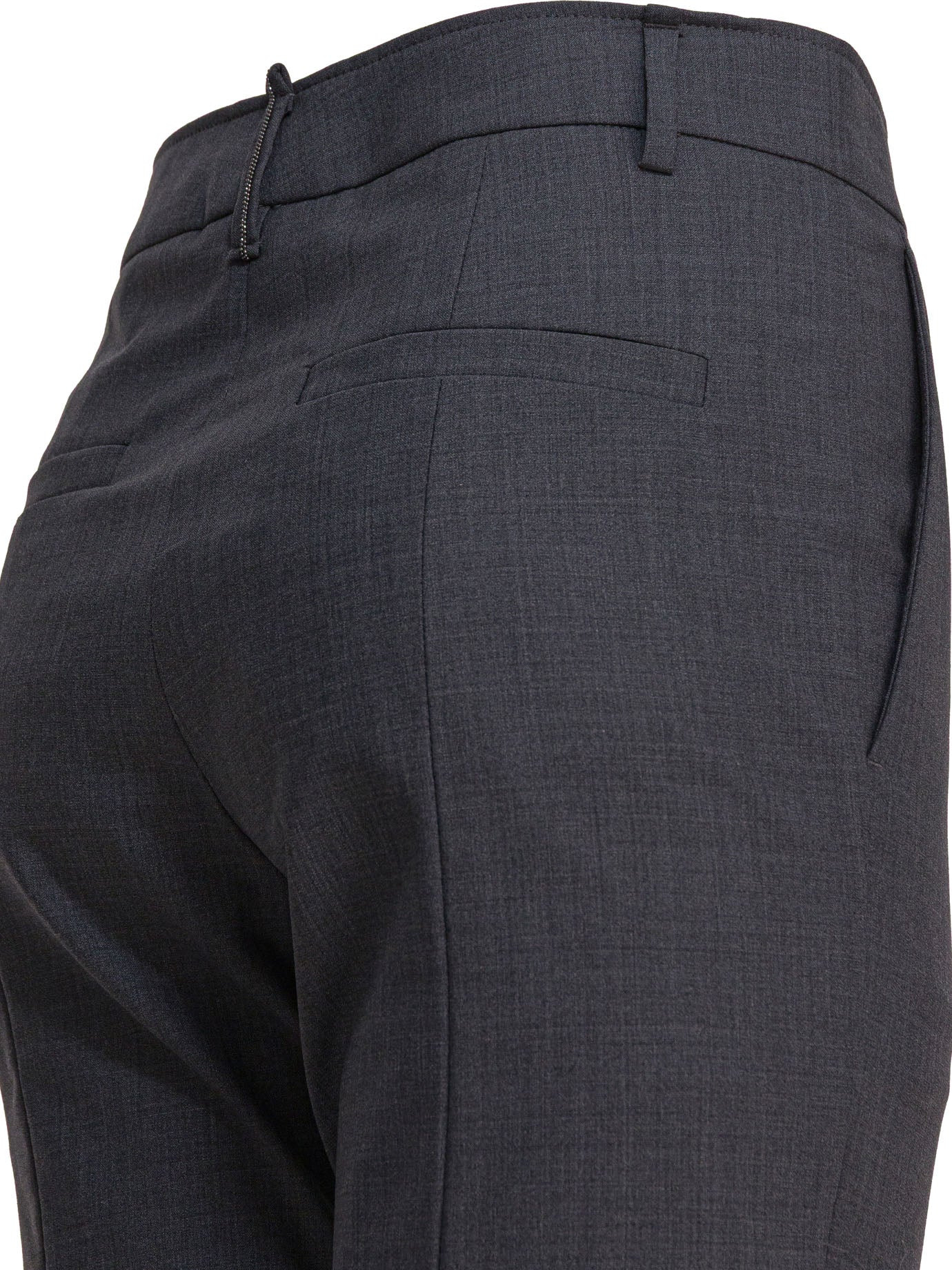 Brunello Cucinelli Women Tropical Luxury Wool Pants - 3