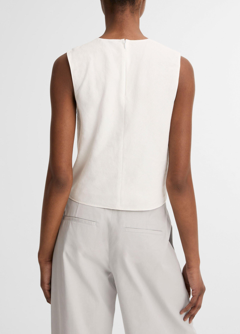 Vince Linen Crew Neck Shell outlook