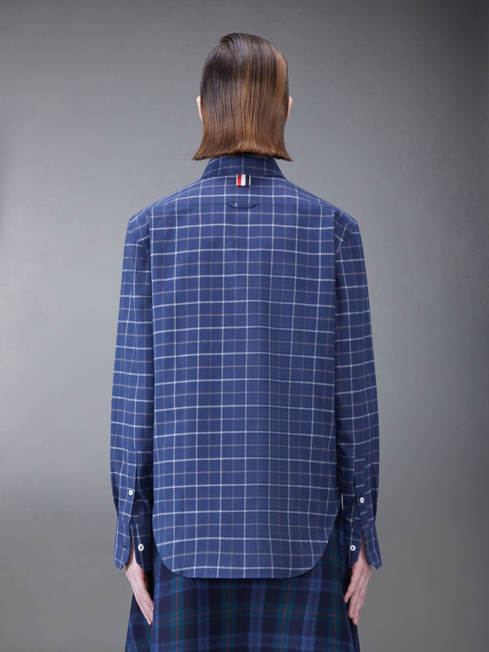 Tattersal Check Flannel Easy Fit Shirt - 3