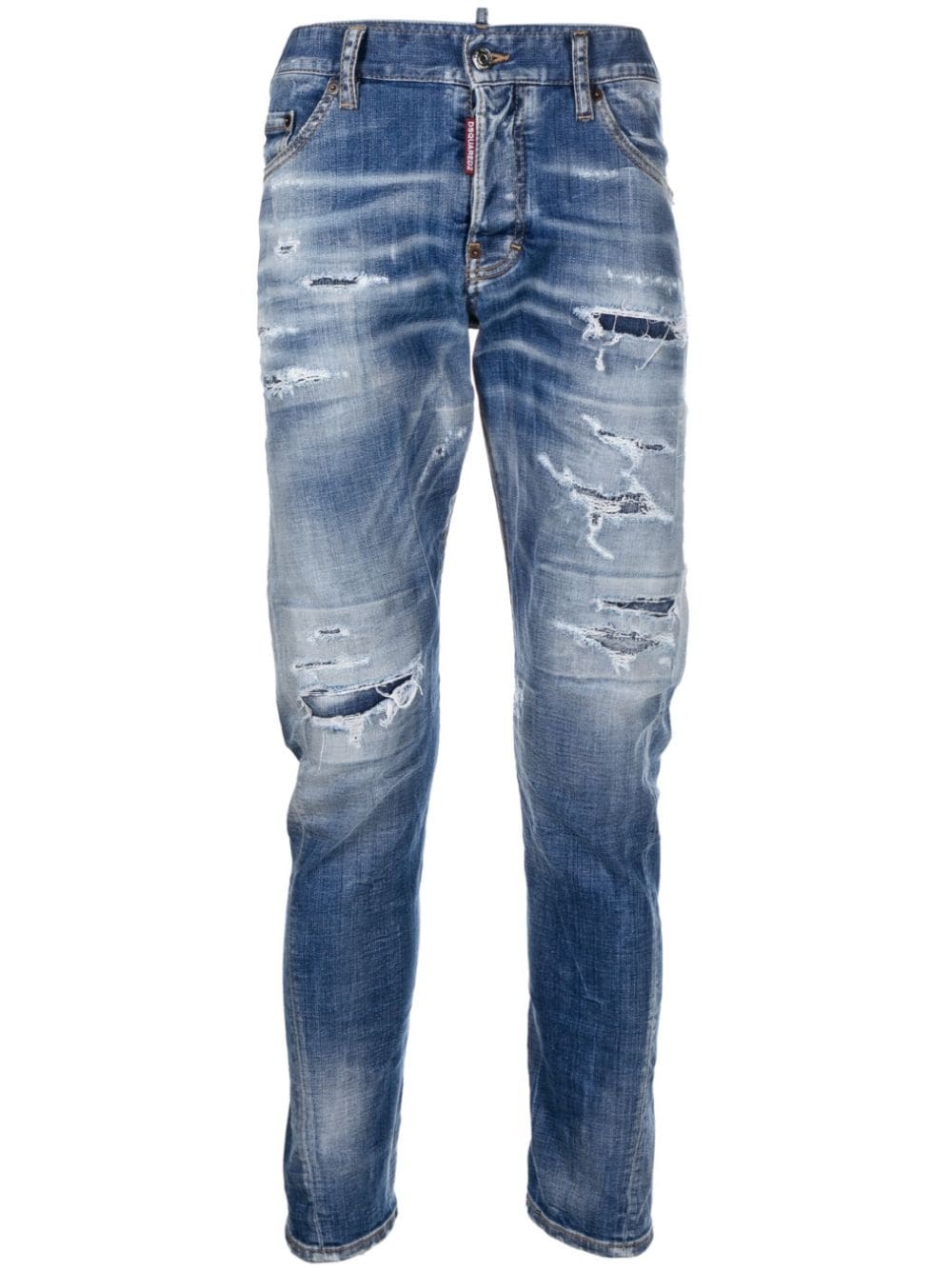 ripped slim-fit jeans - 1