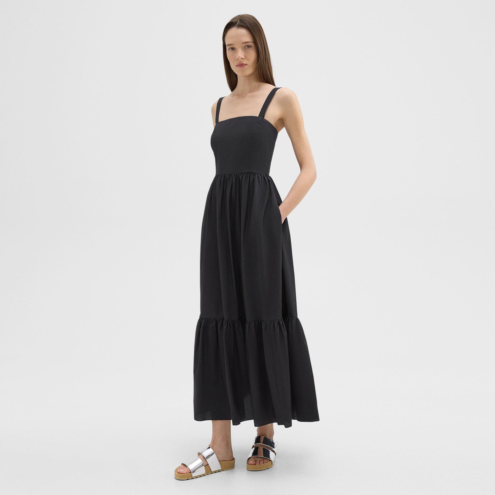 Tiered Sleeveless Dress in Cotton-Blend - 3