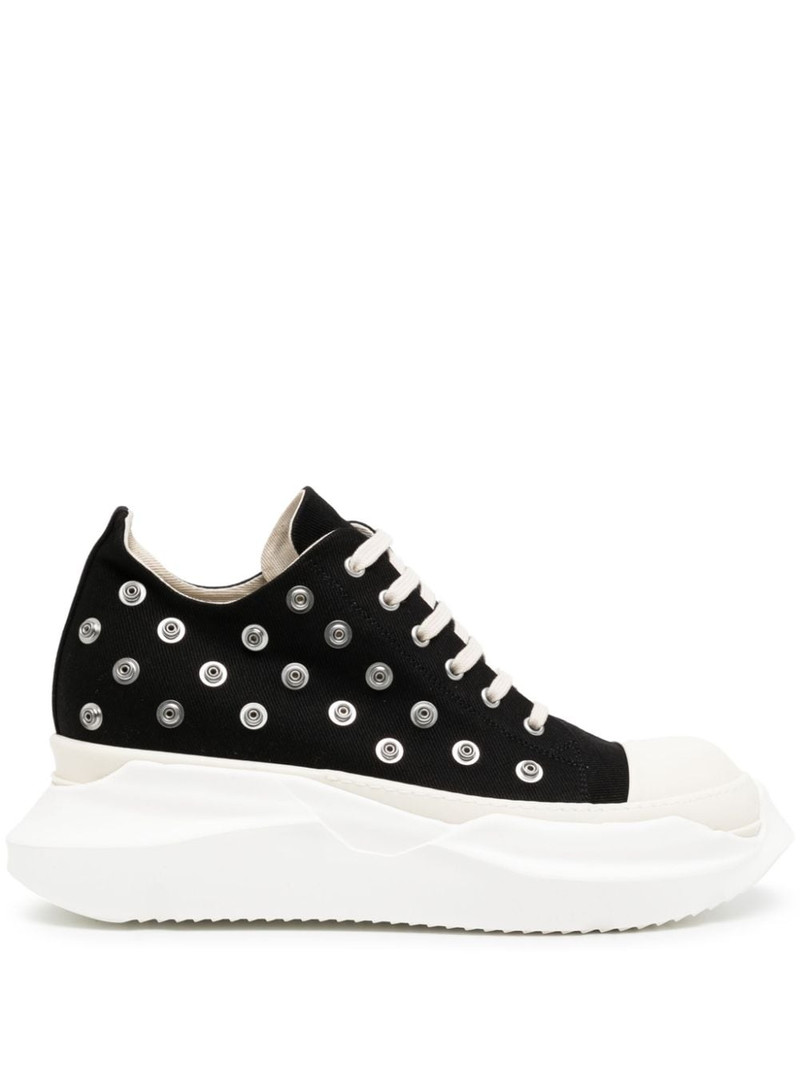 eyelet-detailing contrasting-toecap sneakers 1
