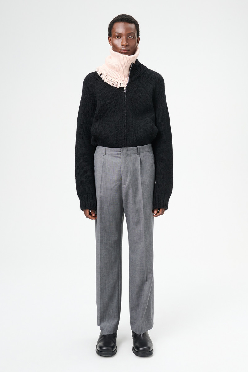 Our Legacy Borrowed Chino Dark Grey Flow Wool outlook