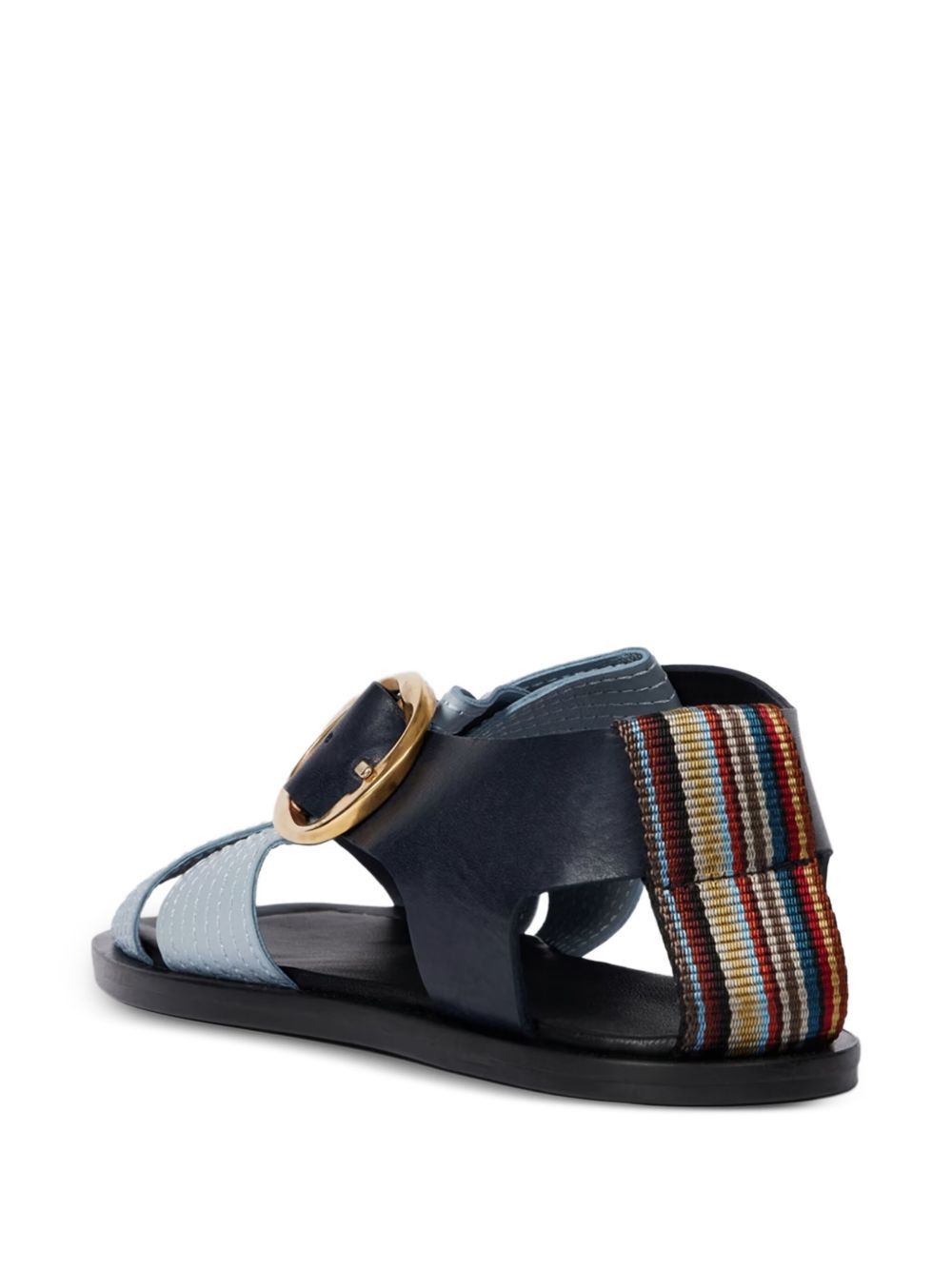 cross-strap buckle sandals - 3