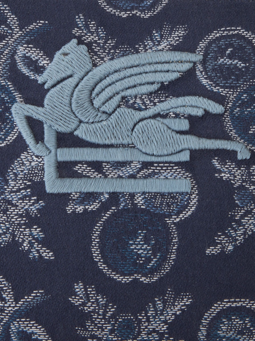 LARGE JACQUARD POUCH WITH APPLES - 6