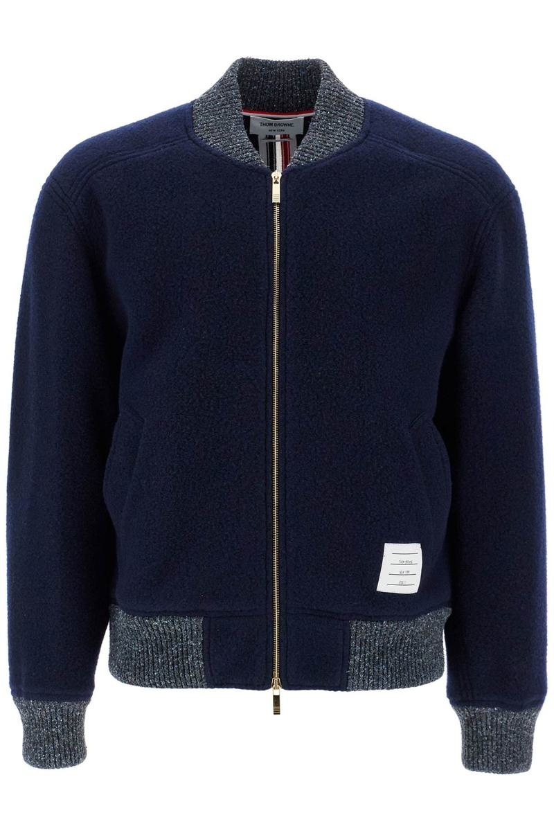 Thom Browne Woolen Fleece Bomber Jacket - 1