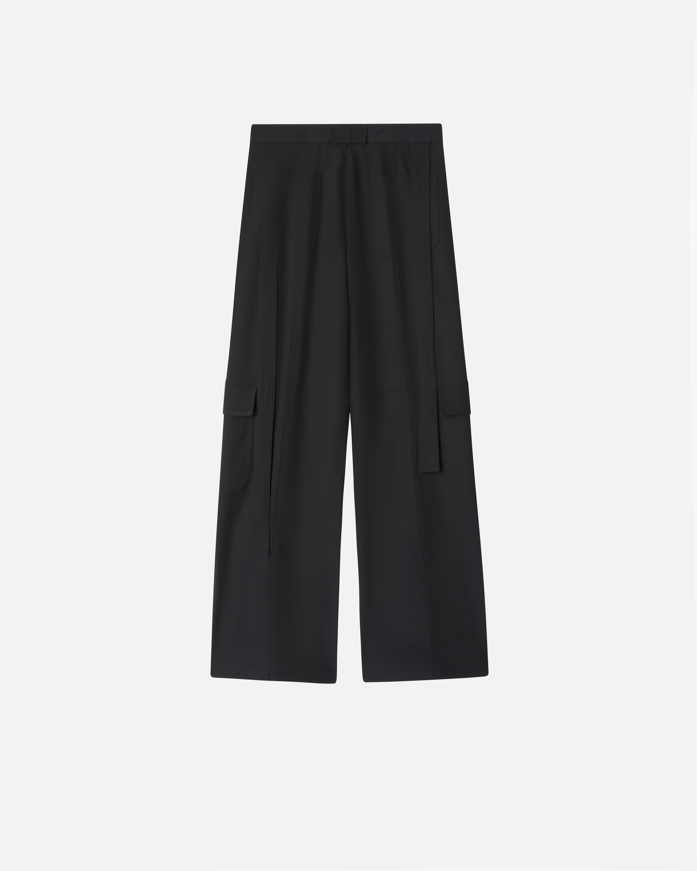 FLOWING WIDE-LEG CARGO TROUSERS - 6