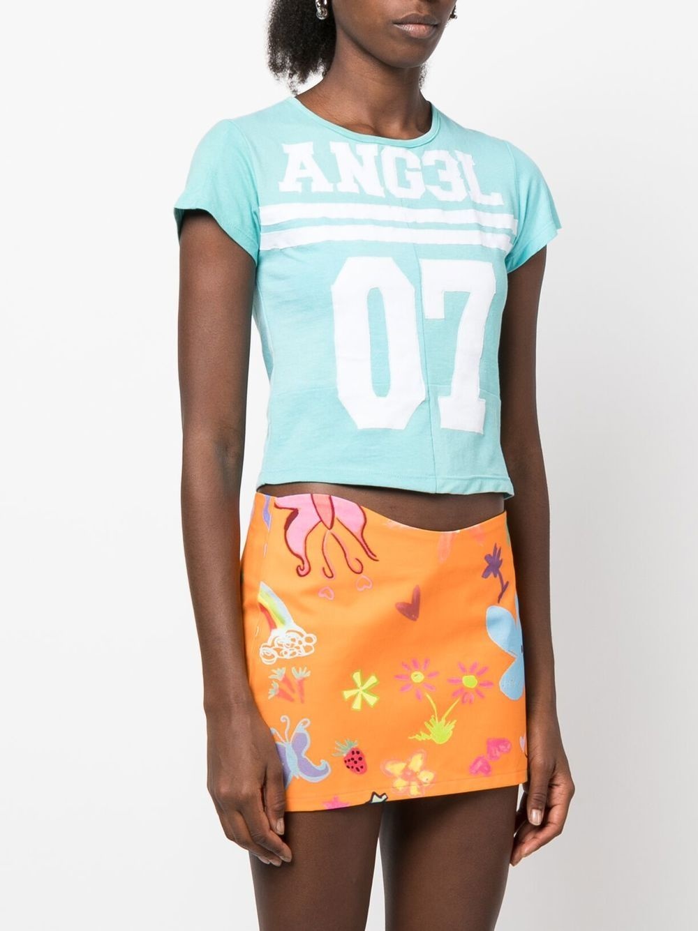 logo-print short-sleeved T-shirt - 3