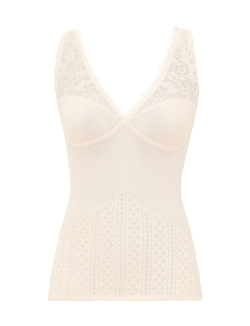 POINTELLE LACE CAMI - 1