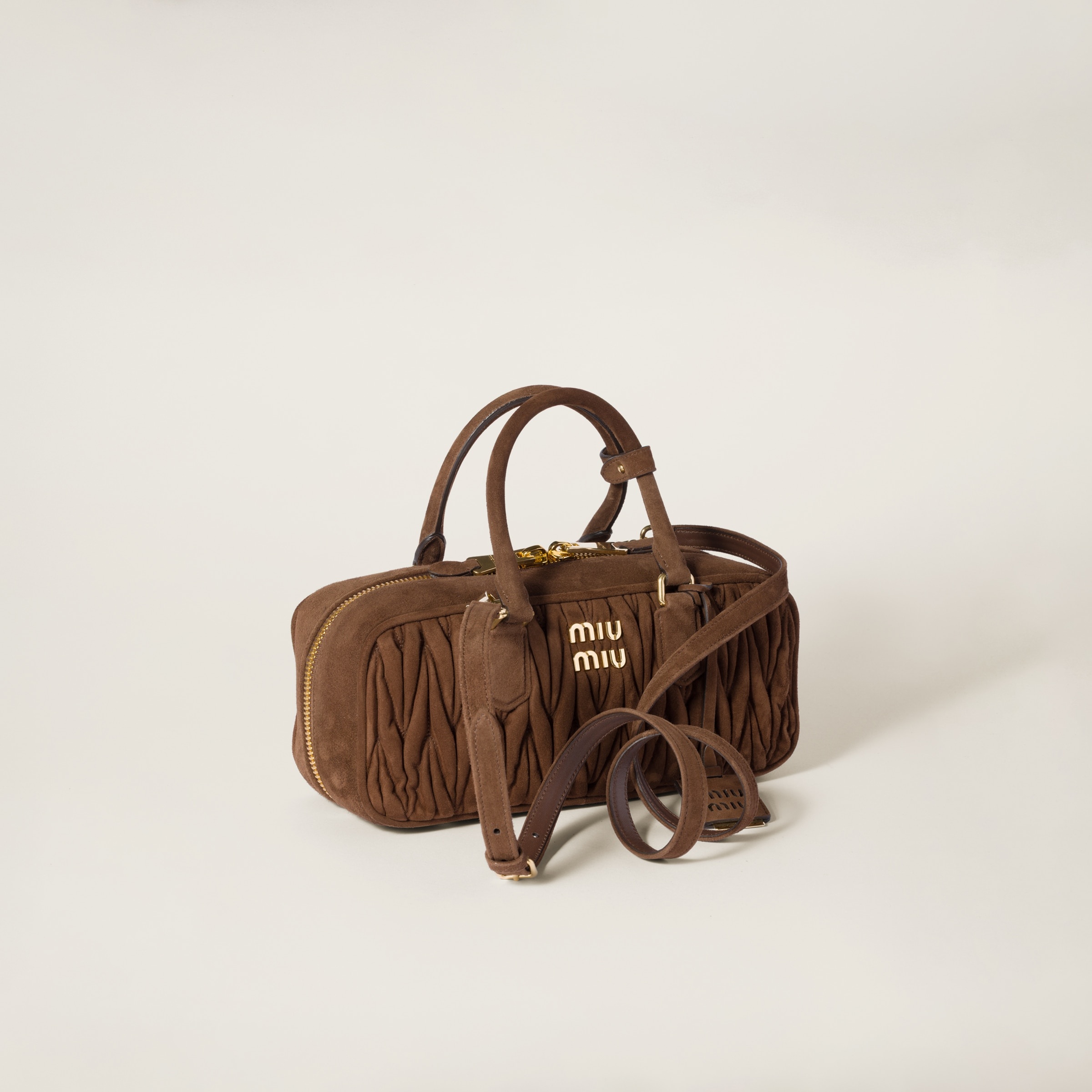 Arcadie matelassé suede bag - 2