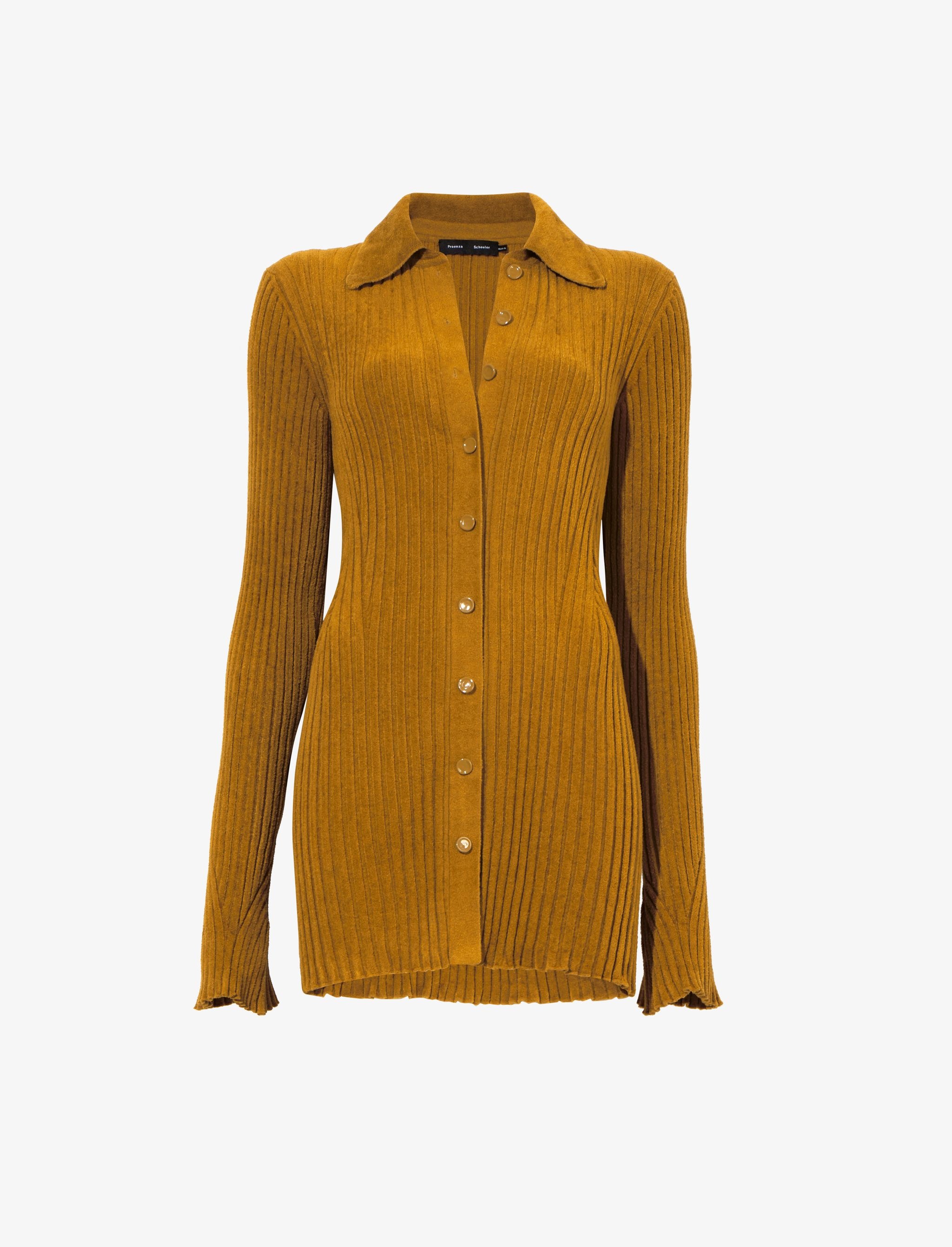 Velvet Rib Knit Shirt - 1