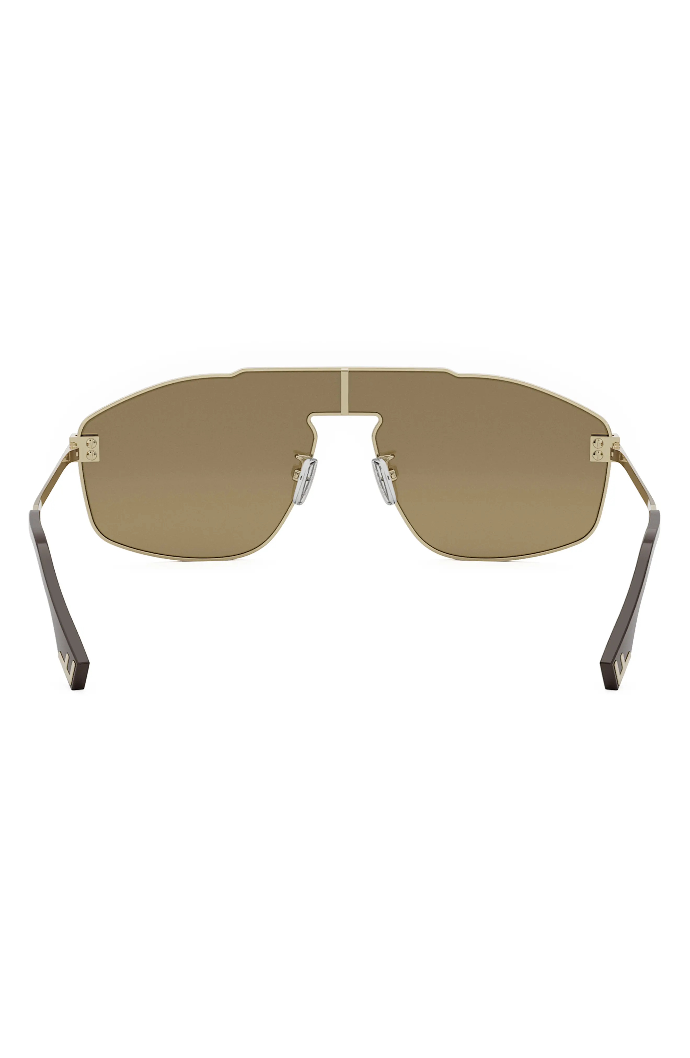 'Fendi Sky Mask Sunglasses in Gold /Brown - 4