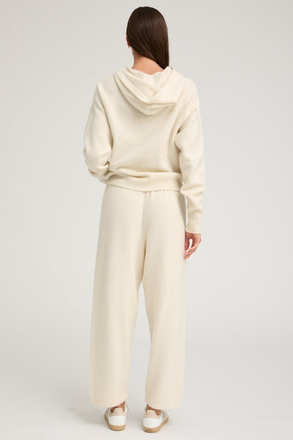 IVORY CASHMERE SWEATPANTS - 3