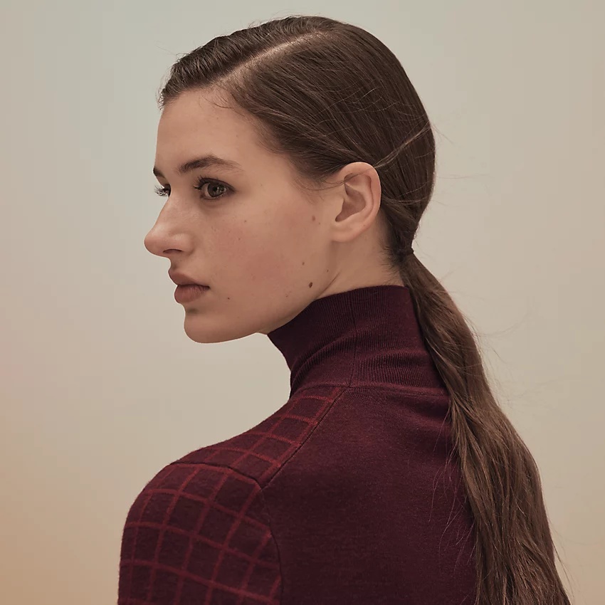 "Tatersale" high collar sweater - 4