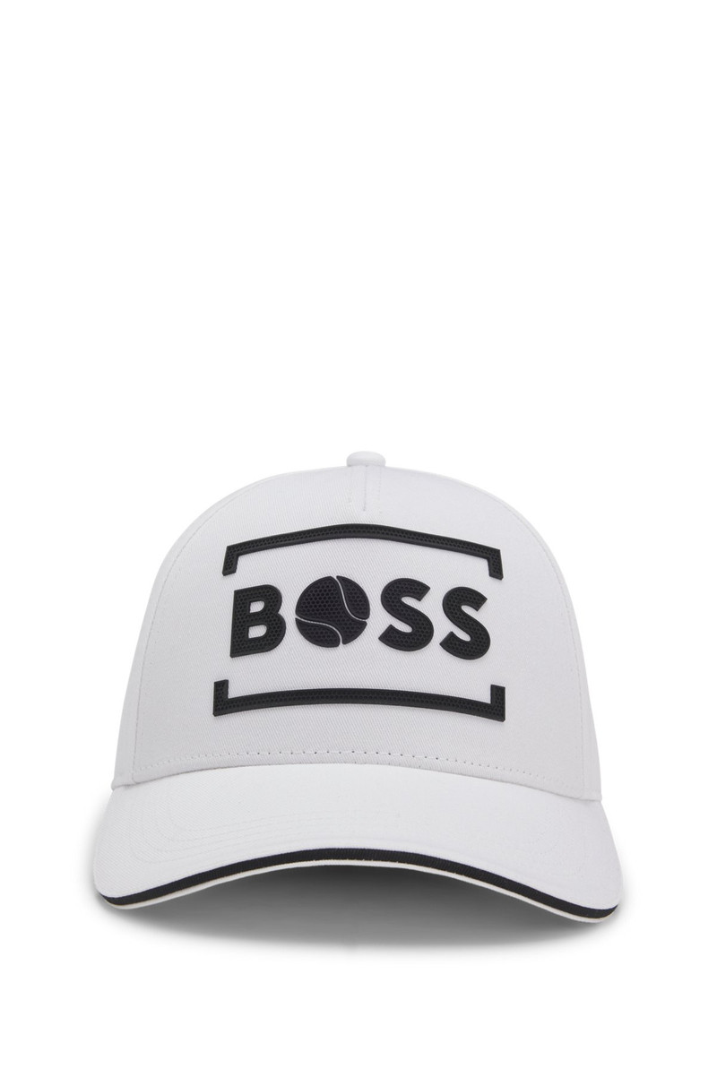 BOSS COTTON-TWILL CAP WITH TENNIS-INSPIRED LOGO ARTWORK outlook