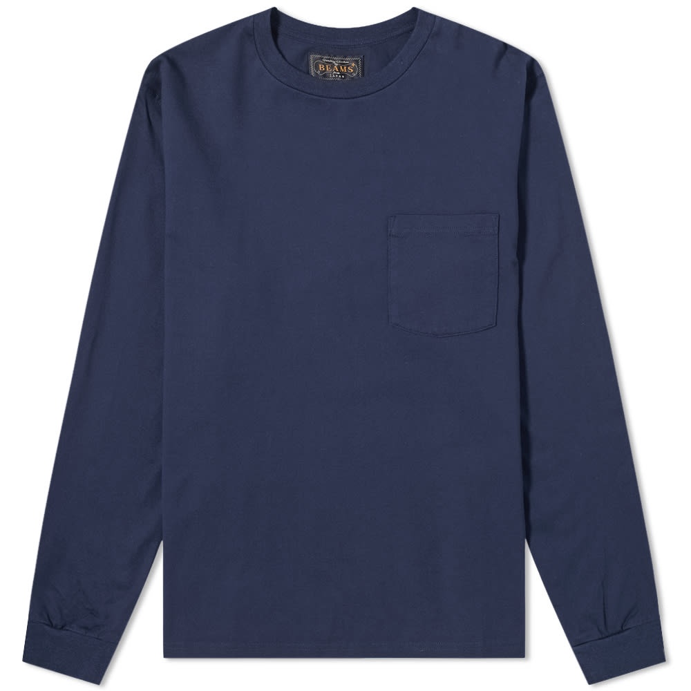 Beams Plus Long Sleeve Pocket Tee - 1