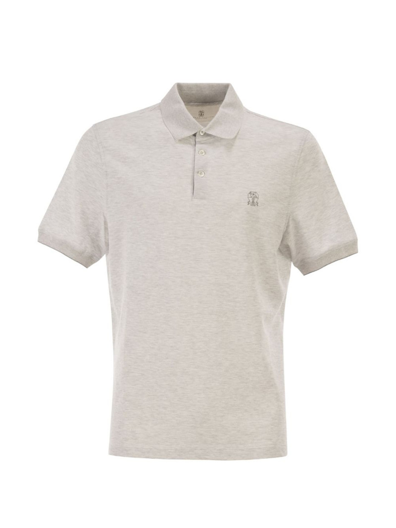 printed-logo polo shirt 1