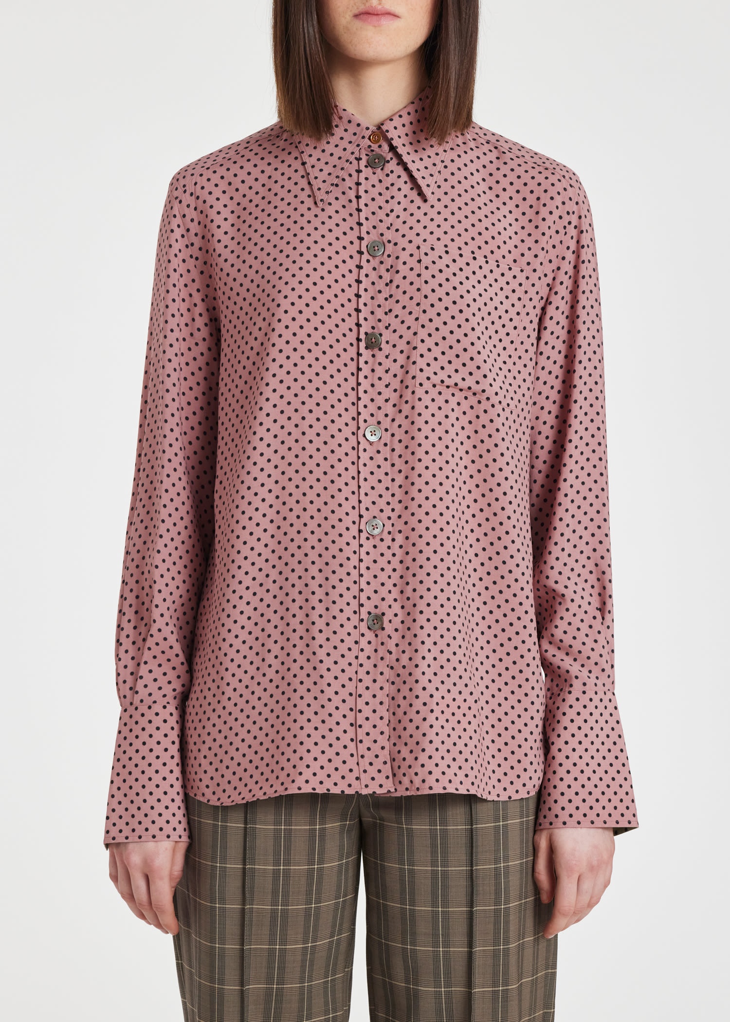 Polka Dot Viscose Shirt - 3