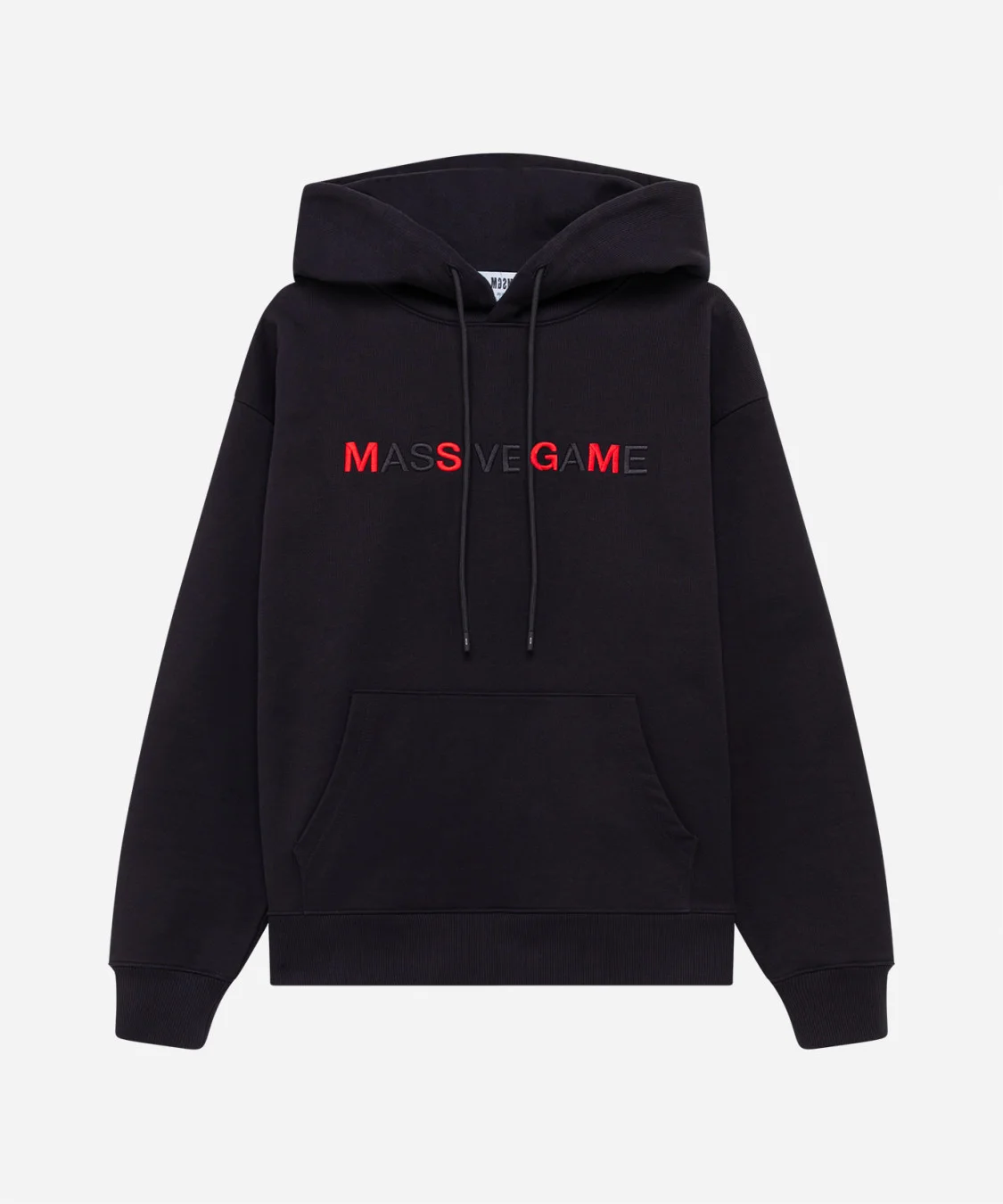 Hooded sweatshirt with lettering embroidery - 1