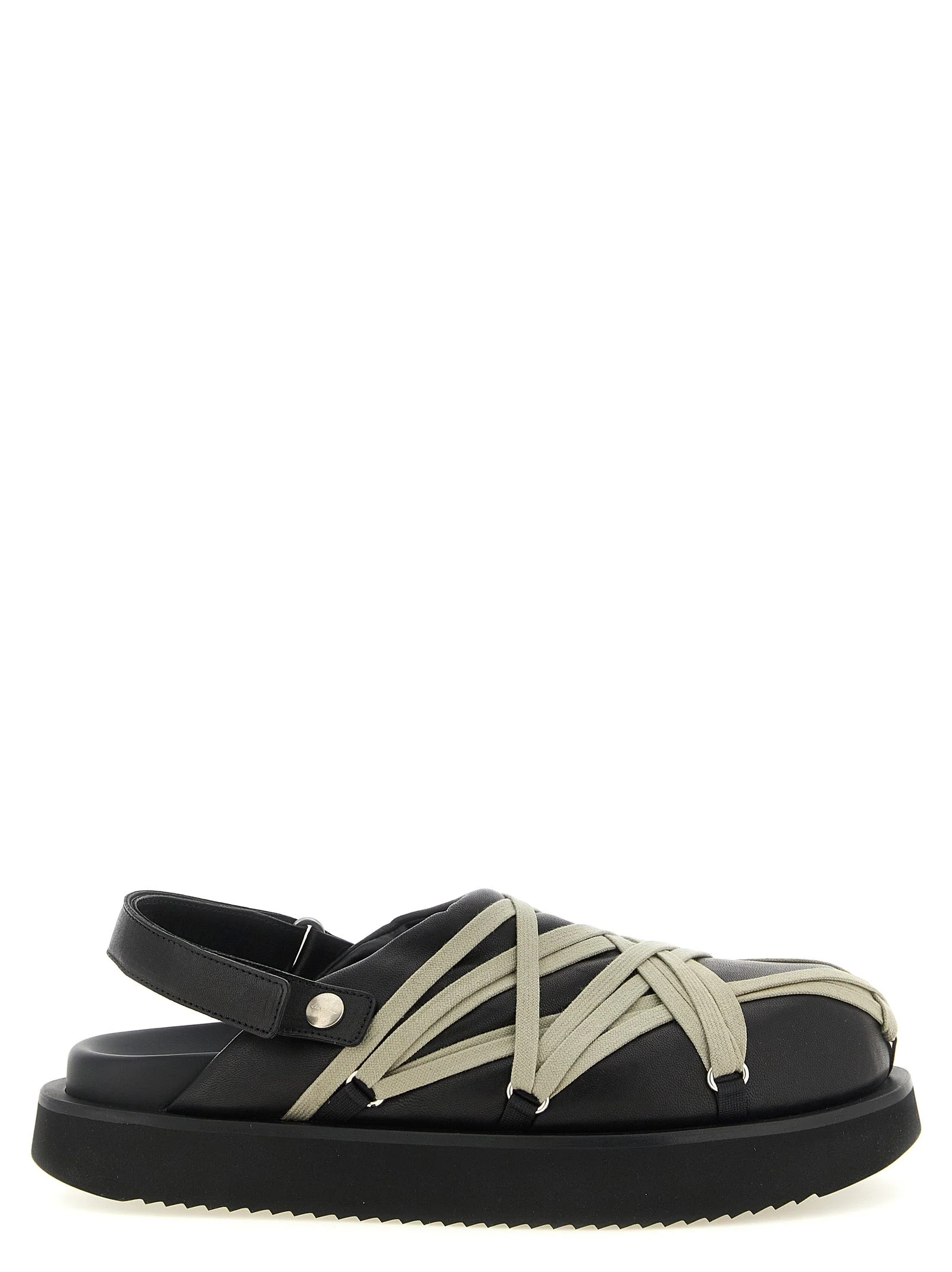 Rick Owens Men 'Padded Megalace Platform' Sabots - 1