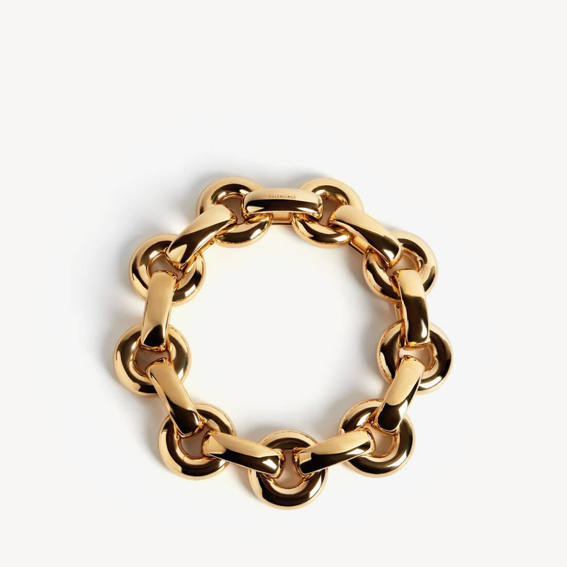 Women's Eisa Chain Choker in Shiny Gold 1