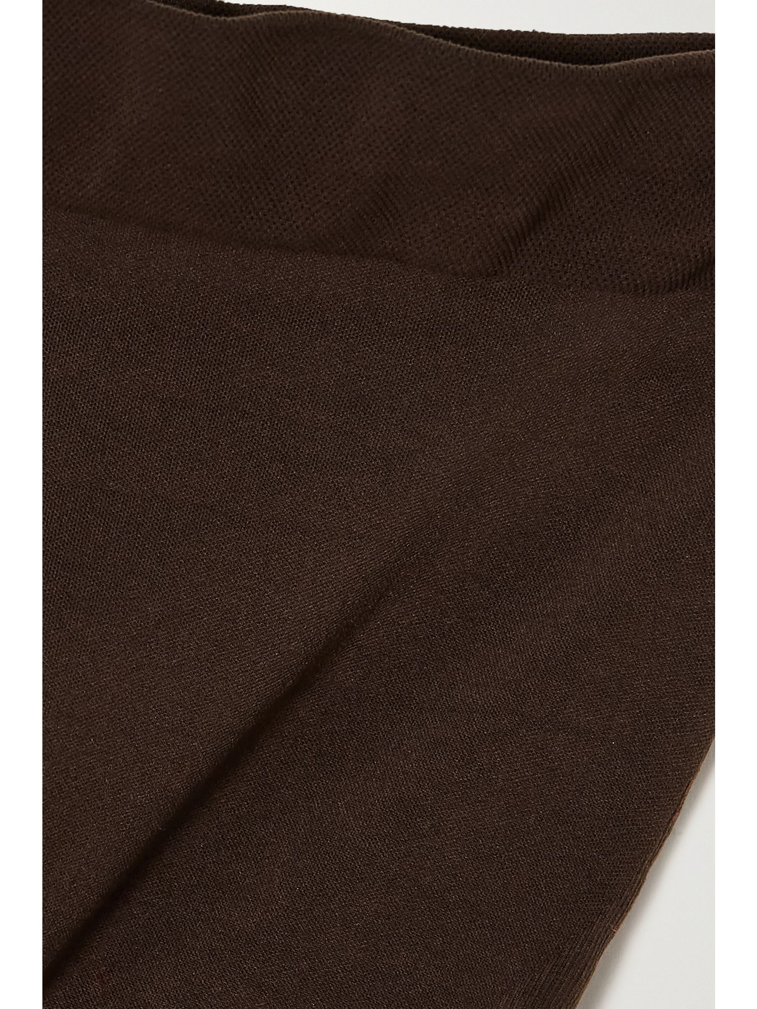 Seamless Sculpt Mid Thigh Shorts - Cocoa Brown - 4