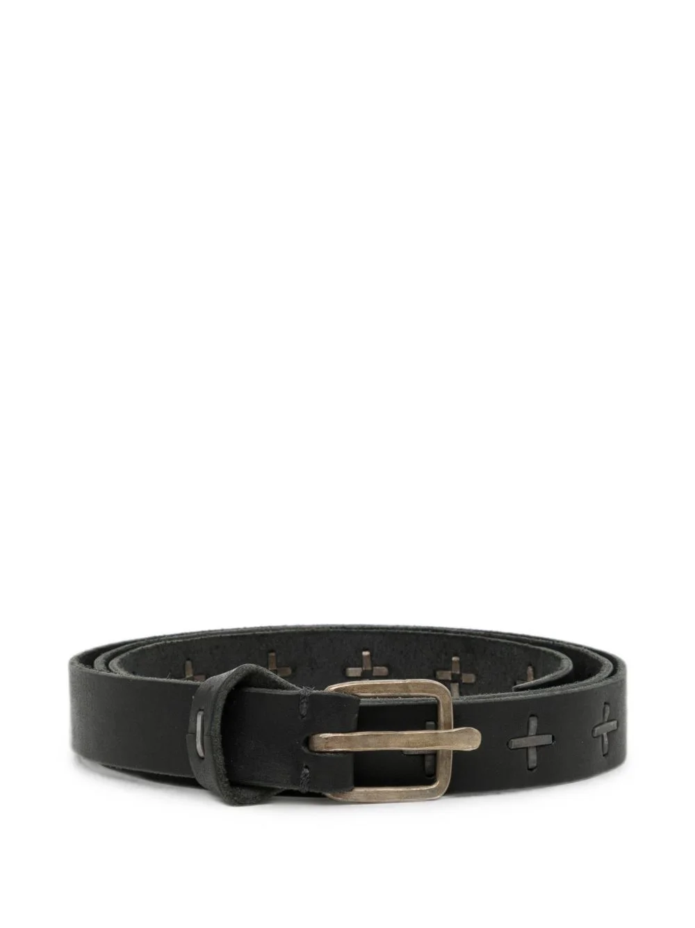 cross-staples Q-buckle belt - 1