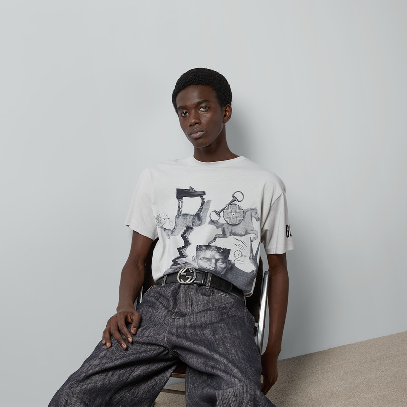 Cotton jersey printed T-shirt 5