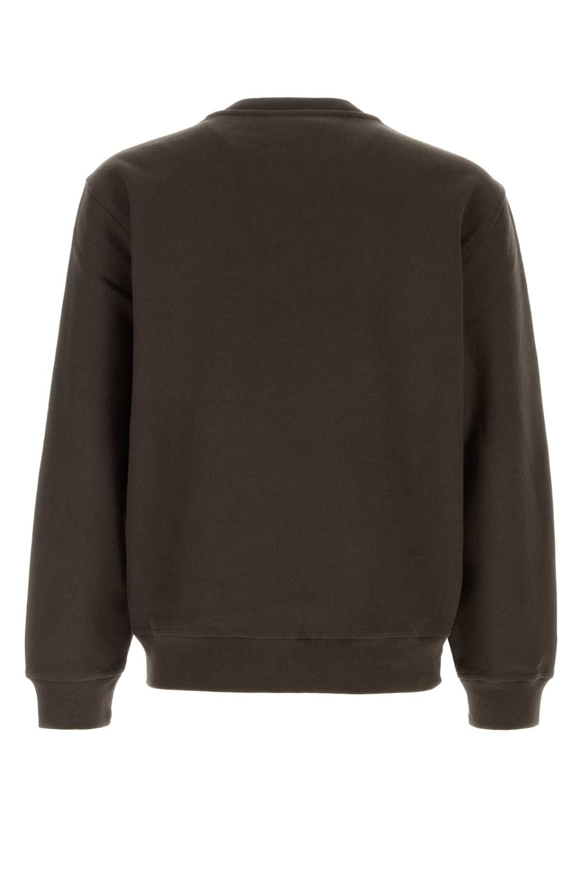 Burberry Men Brown Cotton Blend Sweatshirt - 2
