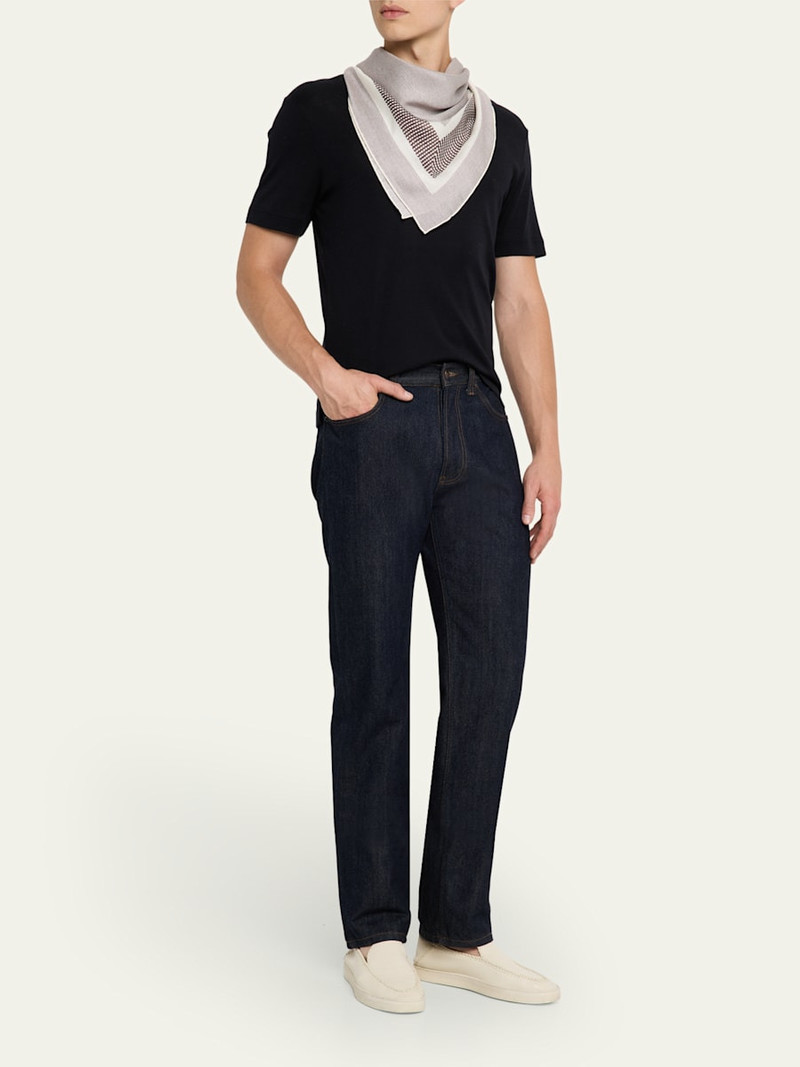 Loro Piana Men's Marea Silk and Linen Foulard outlook