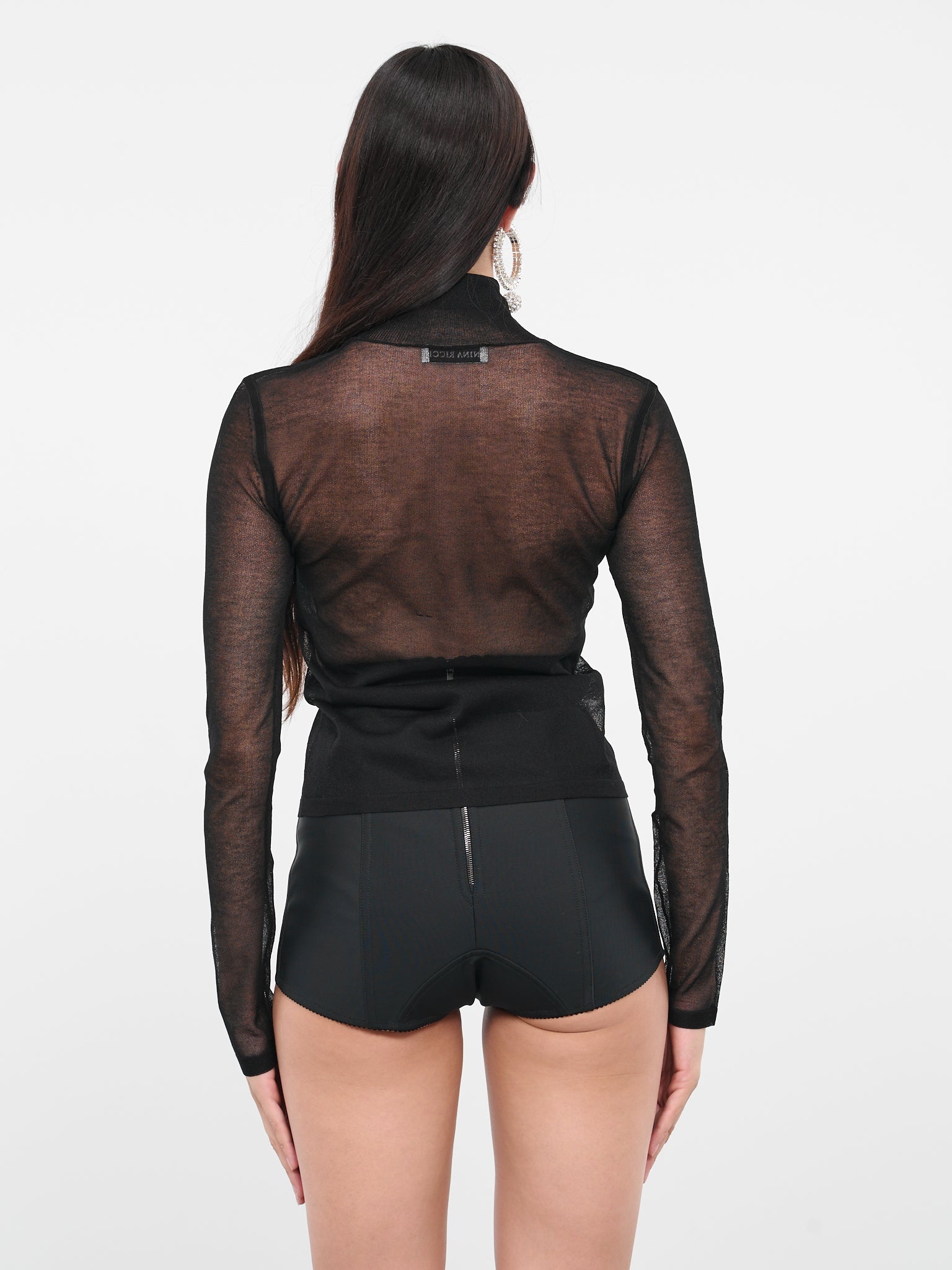Lace Mock Neck Top - 3