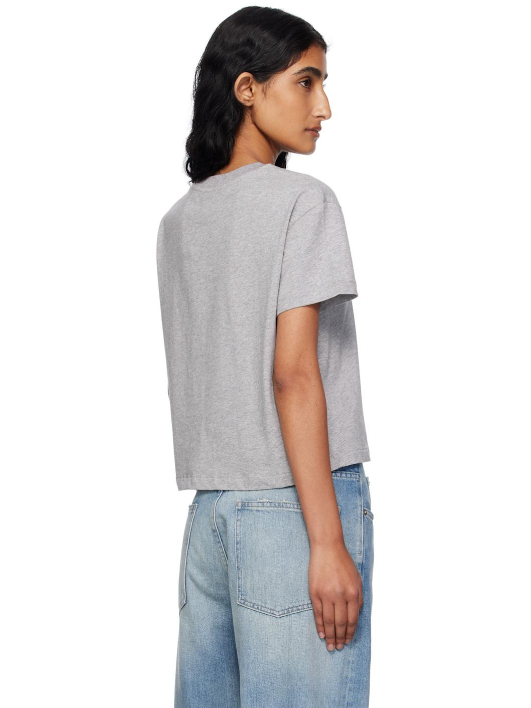 Gray Boxy 'Rue Madame' T-shirt - 3