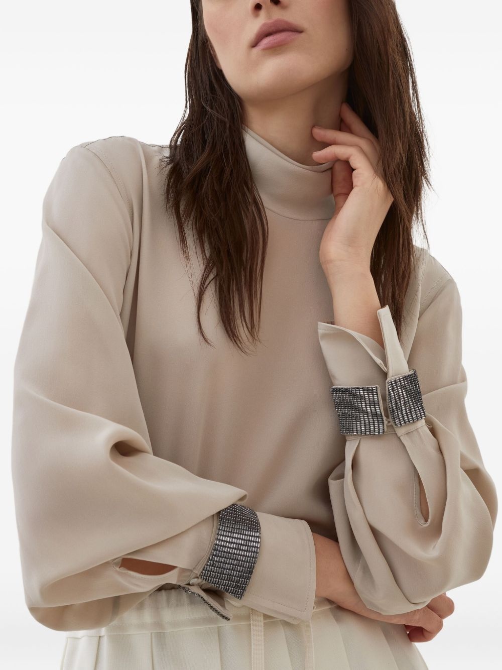 Crêpe de Chine blouse - 4
