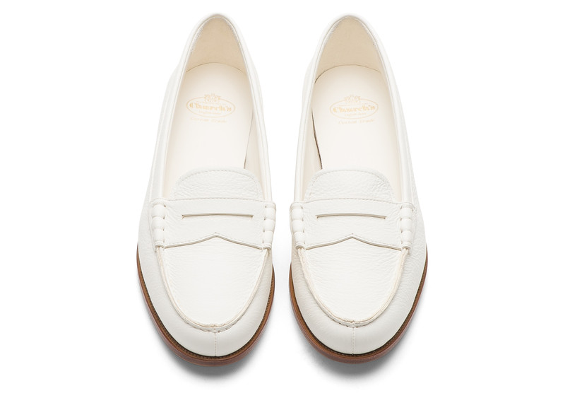 Kara 2 Deerskin Loafer Ivory 3